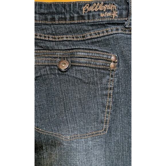 VTG Bubblegum USA Brand Blue Jeans Women's Size 20 Plus Bootcut Pink Keychain - Picture 4 of 10